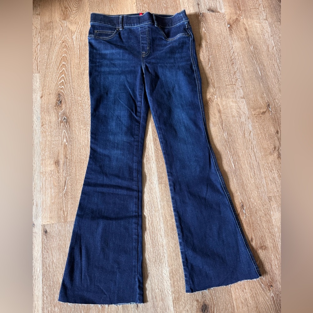 SPANX Dark Indigo Flare Jeans size Small